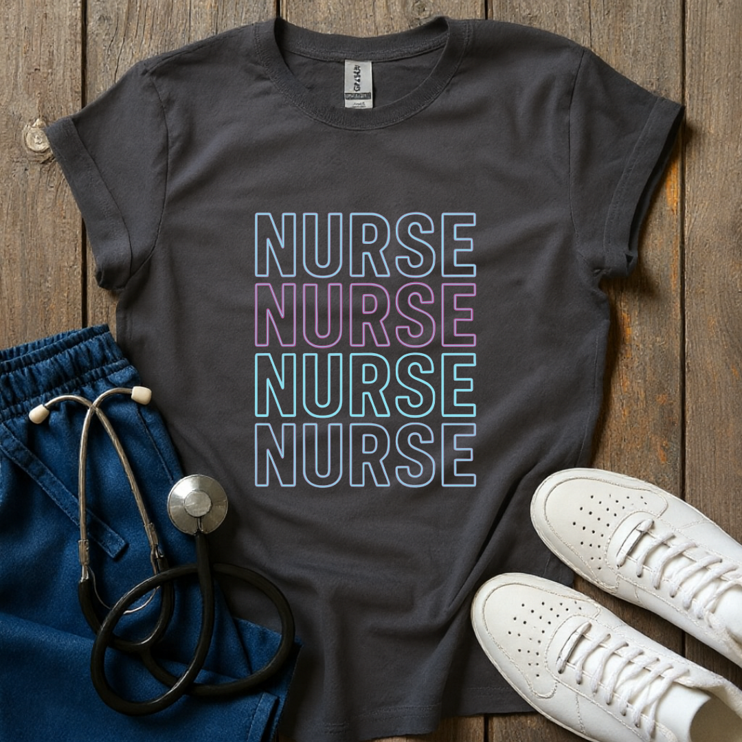 Neon Nurse Stack T-Shirt