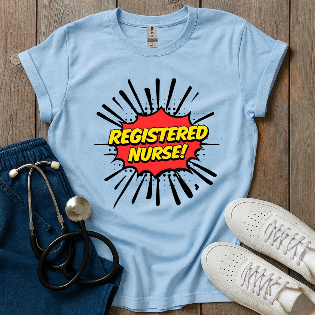 Comic Registered Nurse T-Shirt