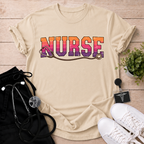 Retro Sunset Nurse T-Shirt