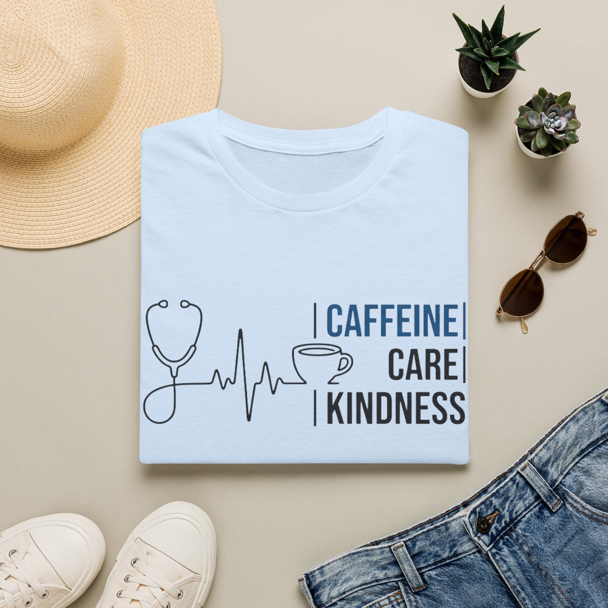 Caffeine Care Kindness T-Shirt