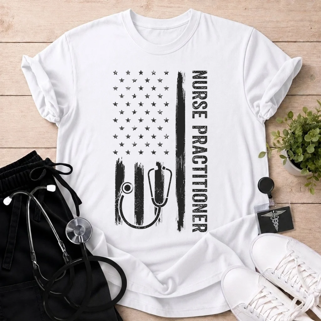Nurse Practitioner Flag  T-Shirt