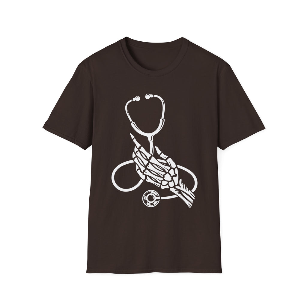 Skeleton Hand Stethoscope T-Shirt