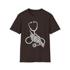 Skeleton Hand Stethoscope T-Shirt