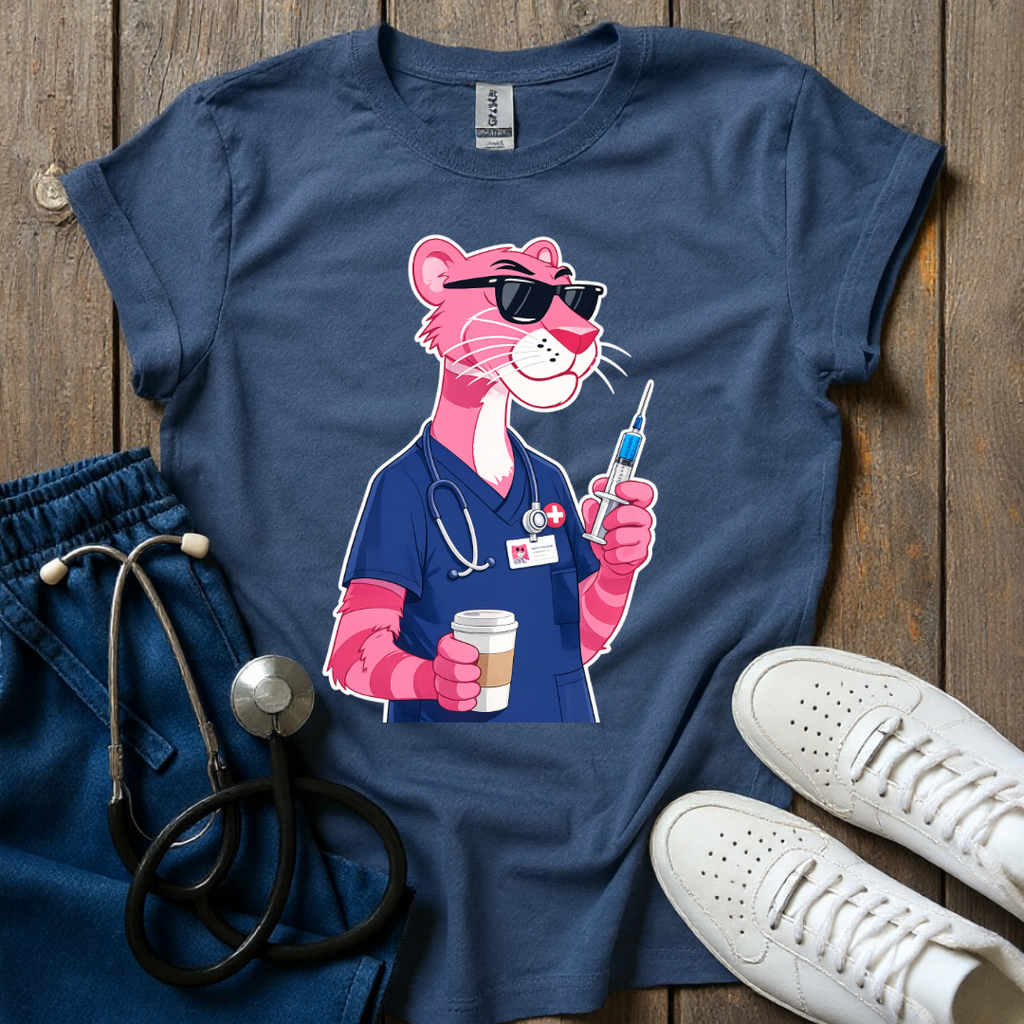 Pink Panther Nurse T-Shirt