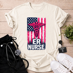 ER Nurse Flag T-Shirt