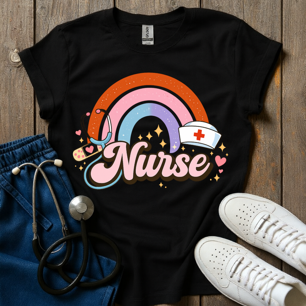 Rainbow Nurse Energy T-Shirt