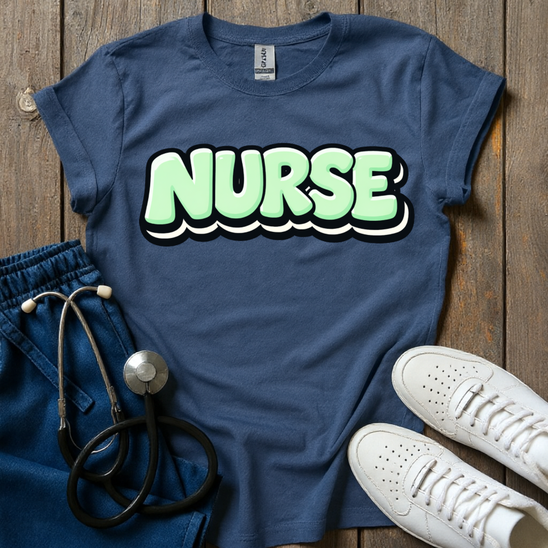 Mint Pop Nurse T-Shirt