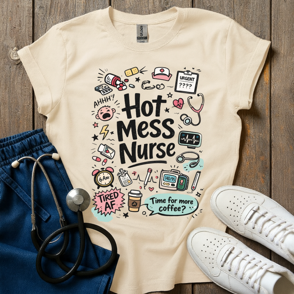 Hot Mess Nurse T-Shirt