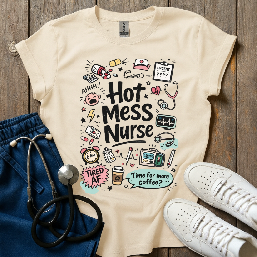 Hot Mess Nurse T-Shirt