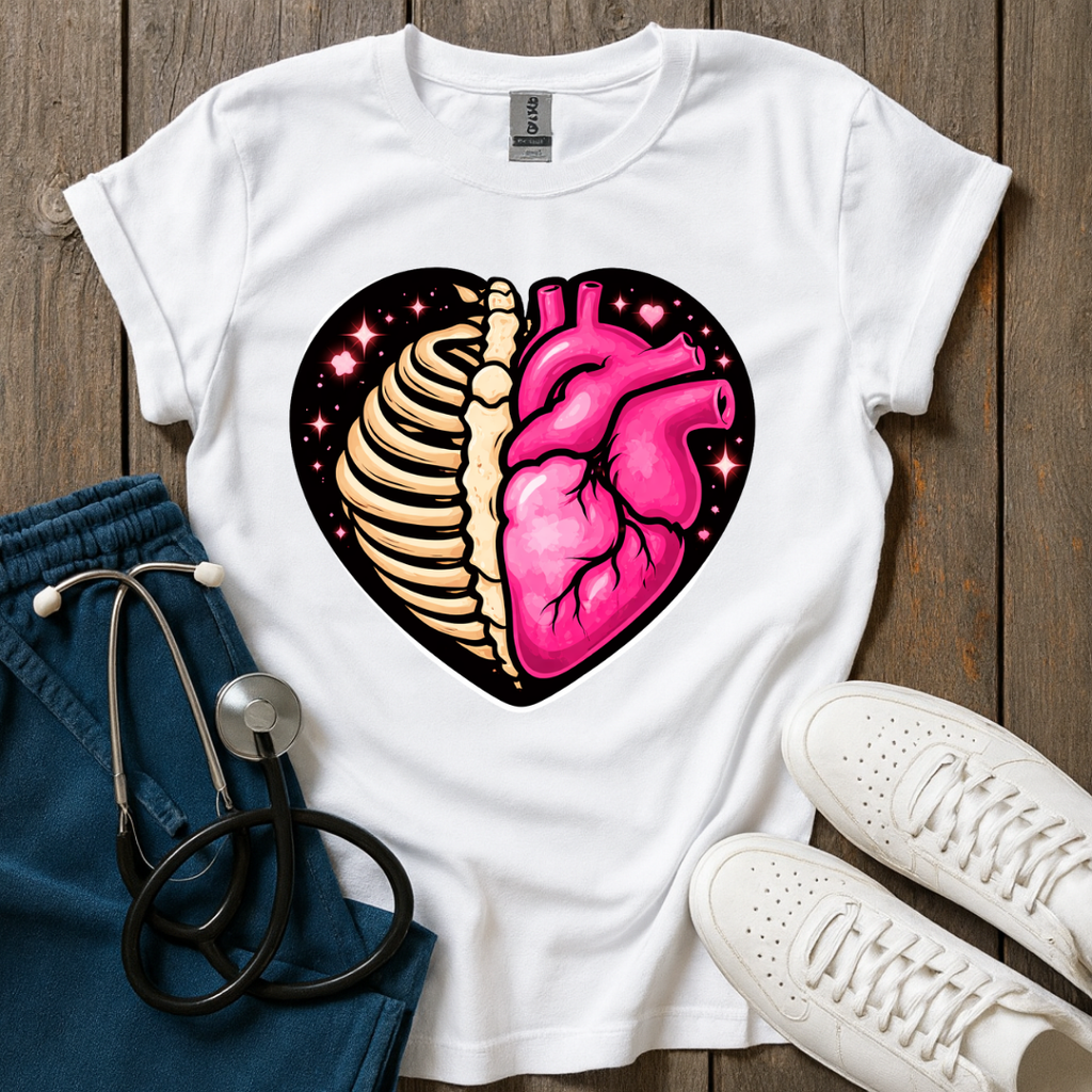 Half Bone, Half Heart T-Shirt