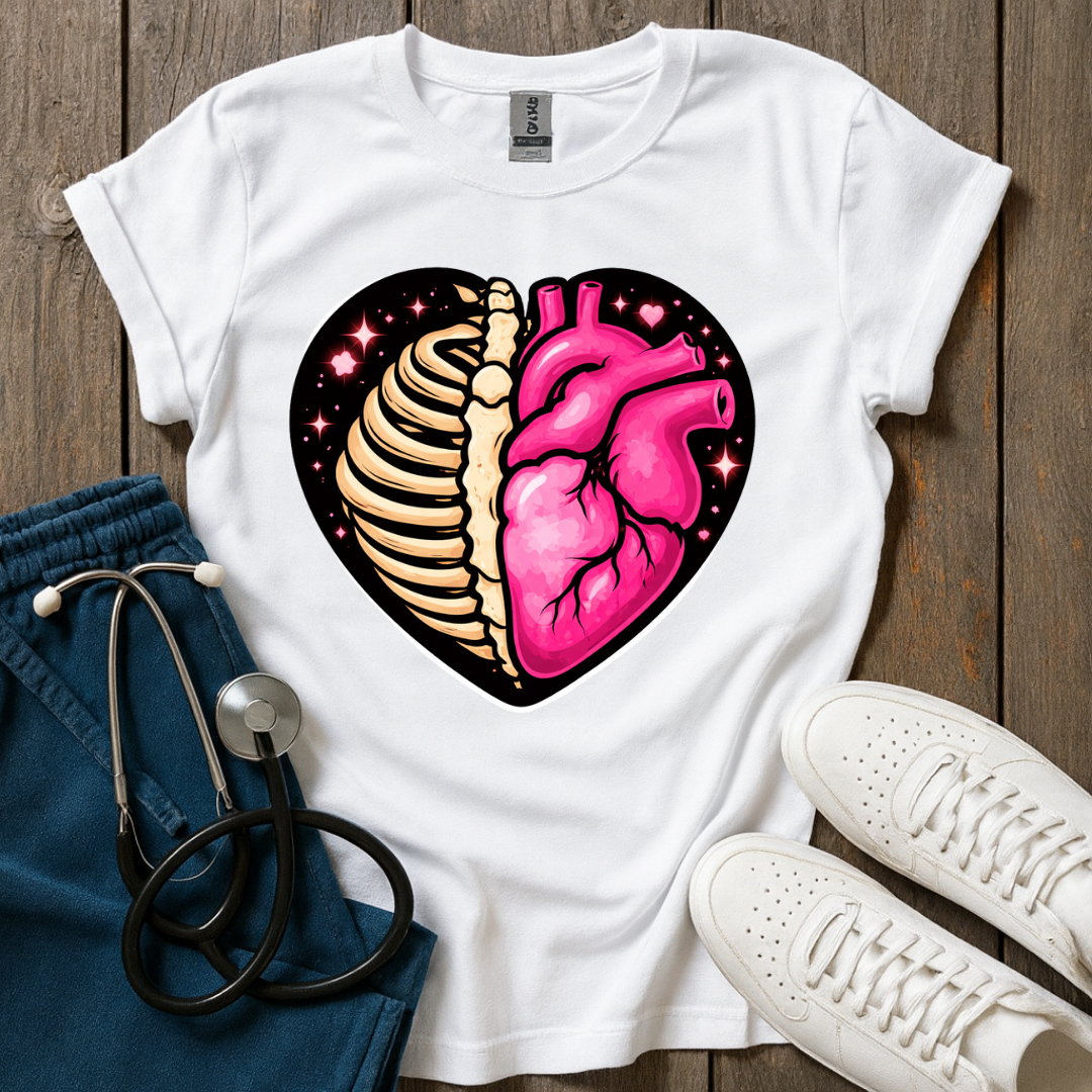 Half Bone, Half Heart T-Shirt