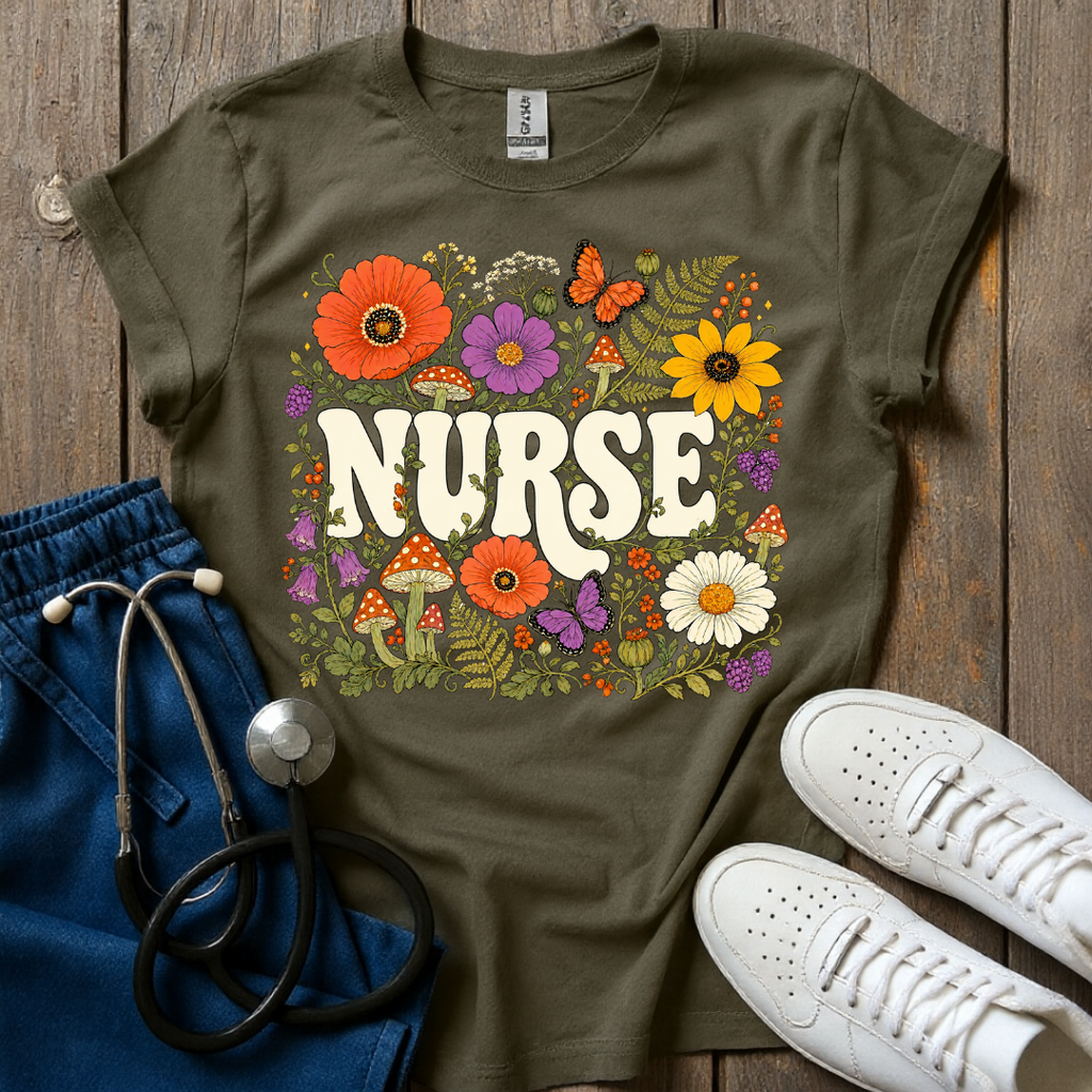 Botanical Nurse T-Shirt