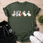 Dialysis Geese in Line T-Shirt