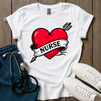 Nurse Arrow Heart T-Shirt