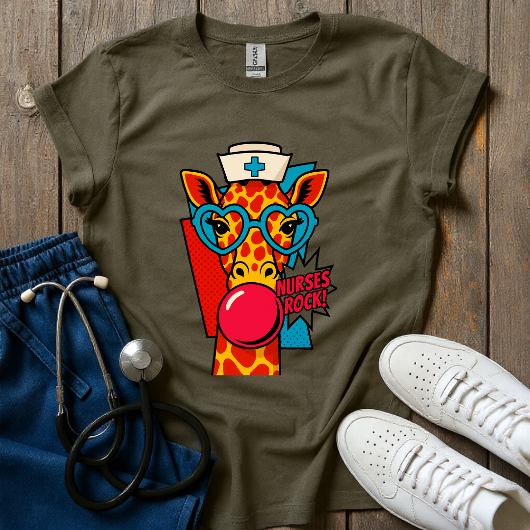 Nurse Giraffe T-Shirt