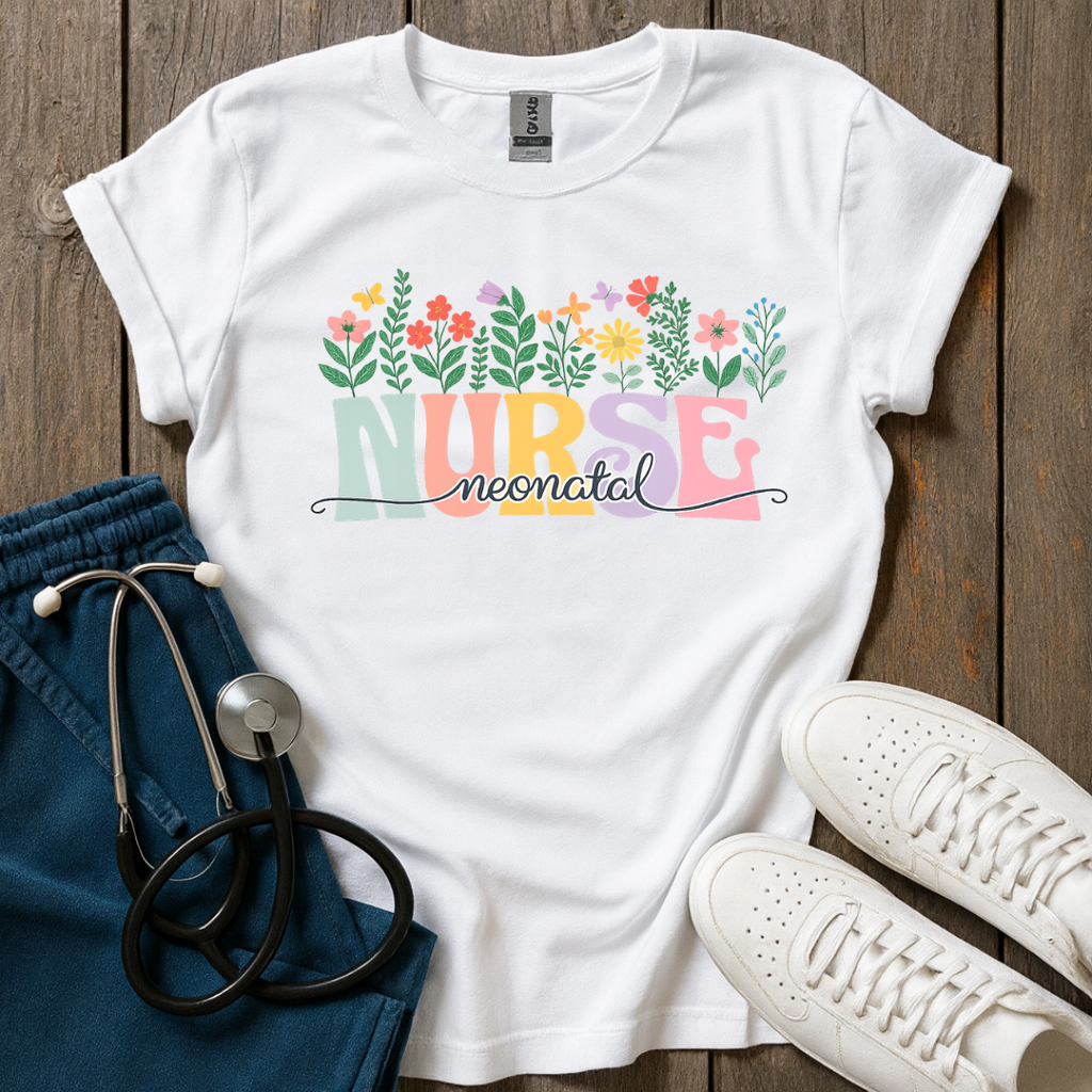 Blooming Neonatal Nurse T-Shirt