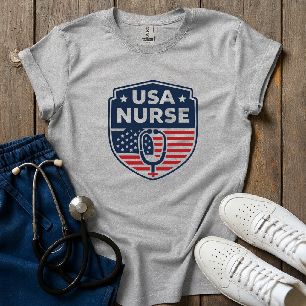 USA Nurse Shield T-Shirt