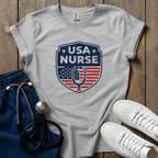 USA Nurse Shield T-Shirt