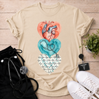 Watercolor Heart Trio T-Shirt
