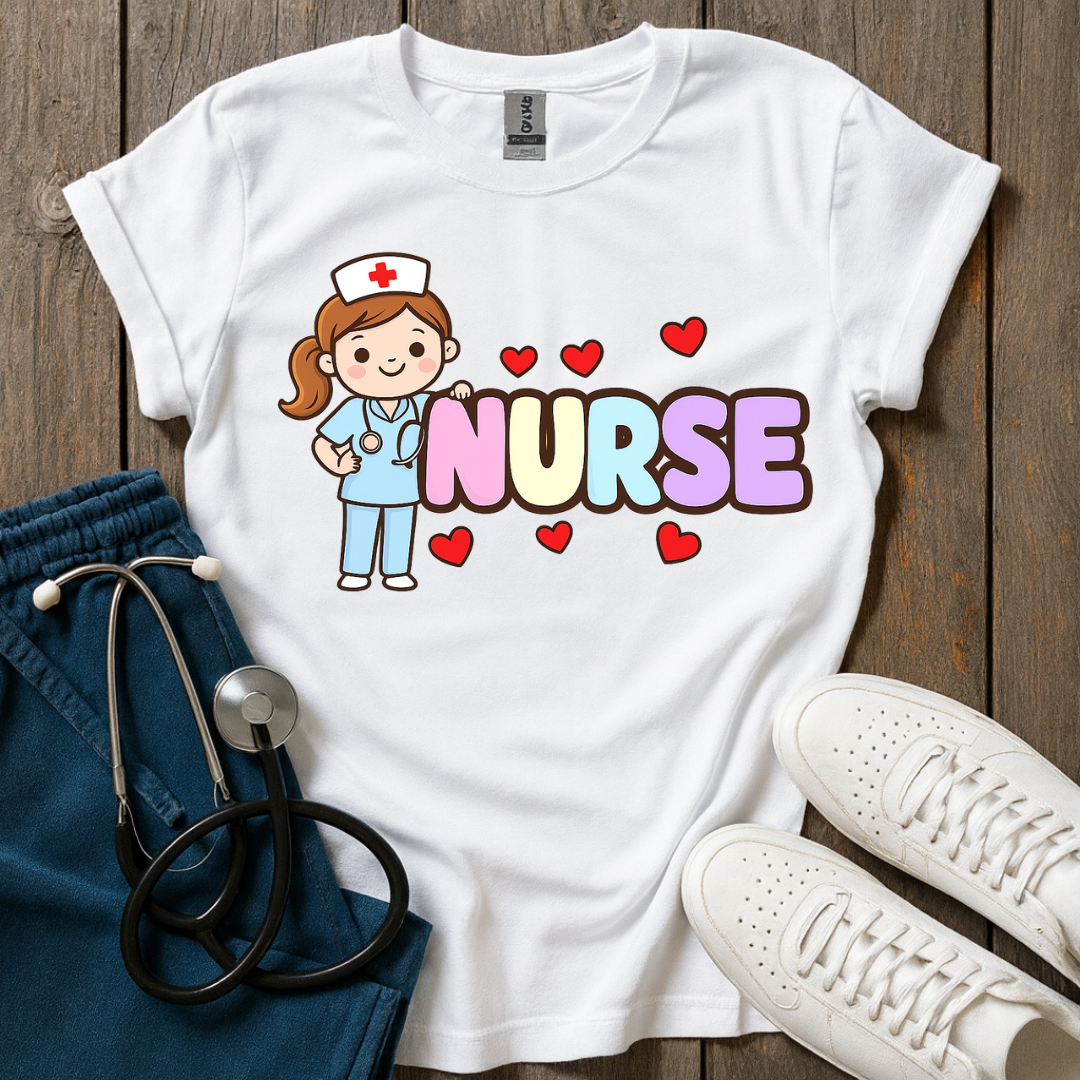 Cute Nurse Love T-Shirt