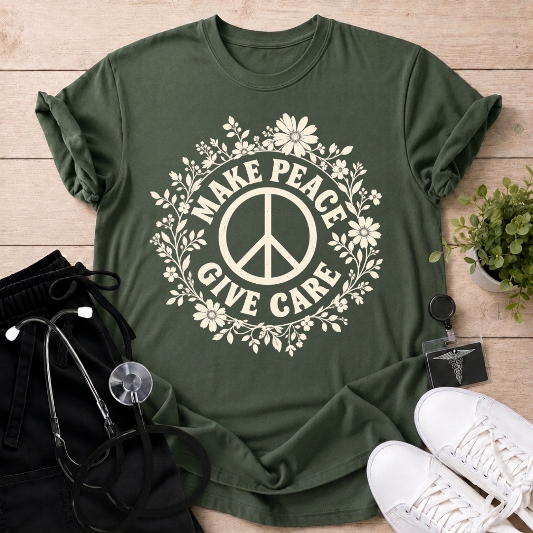 Make Peace Give Care T-Shirt