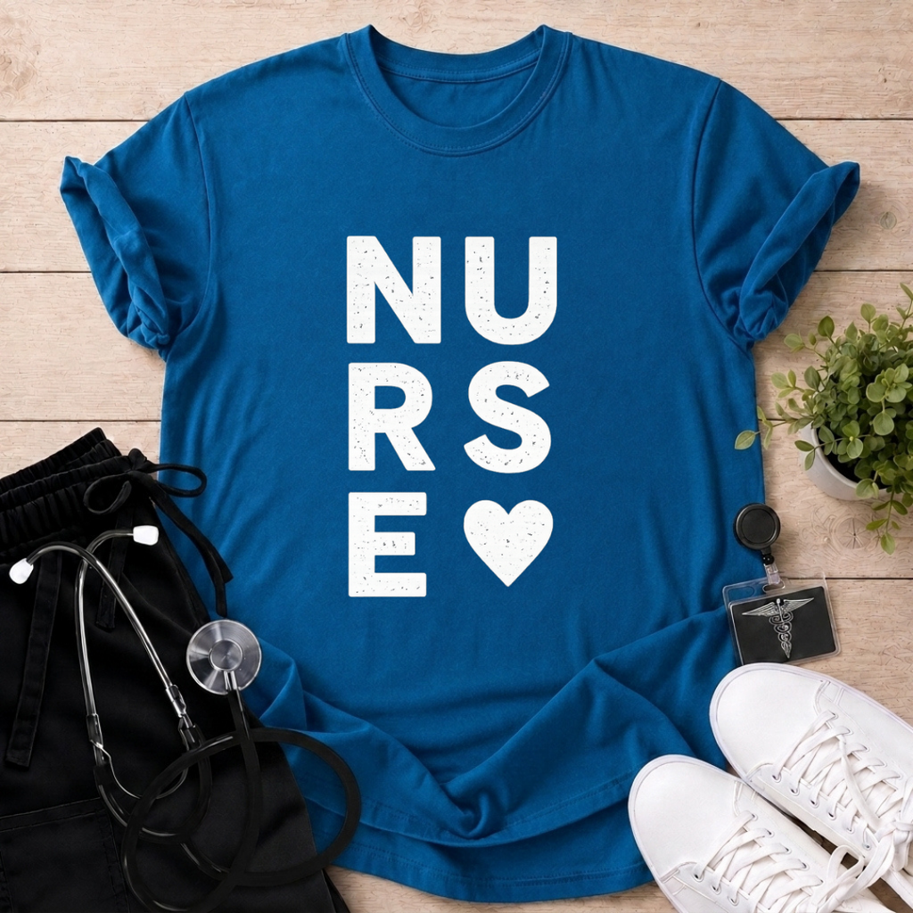 Nurse Heart Stack T-Shirt