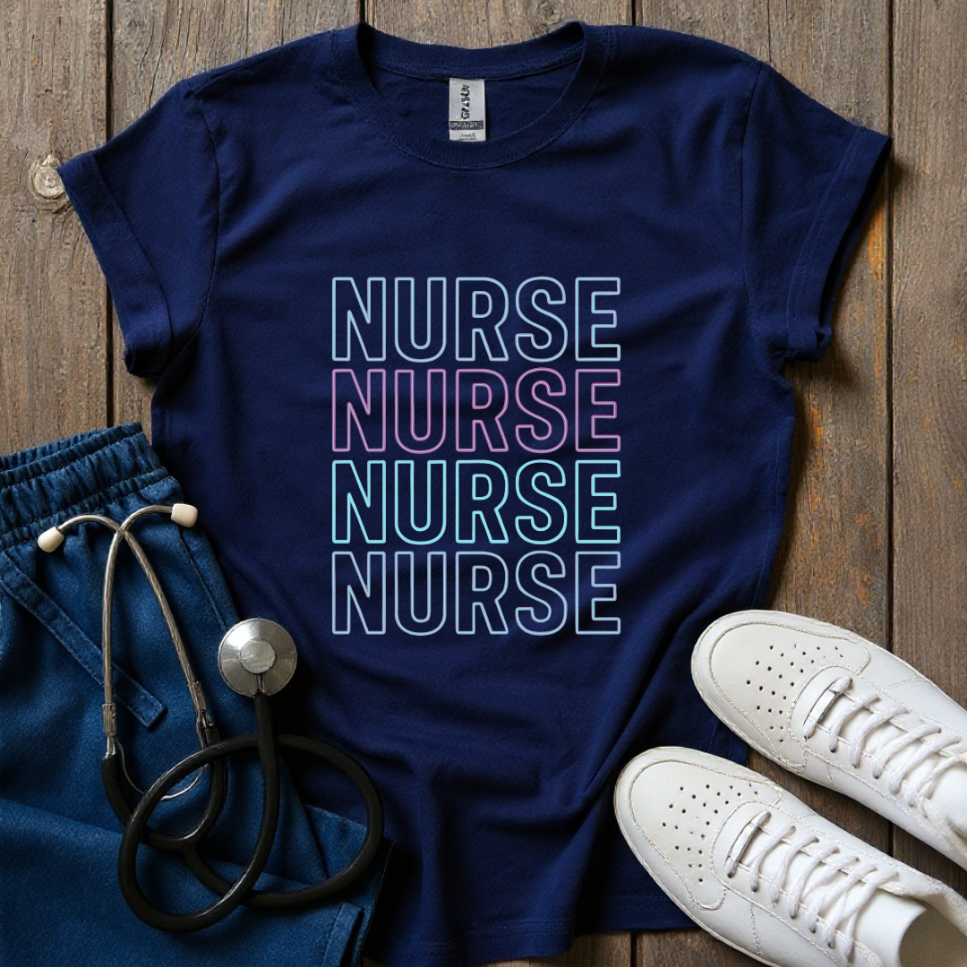 Neon Nurse Stack T-Shirt