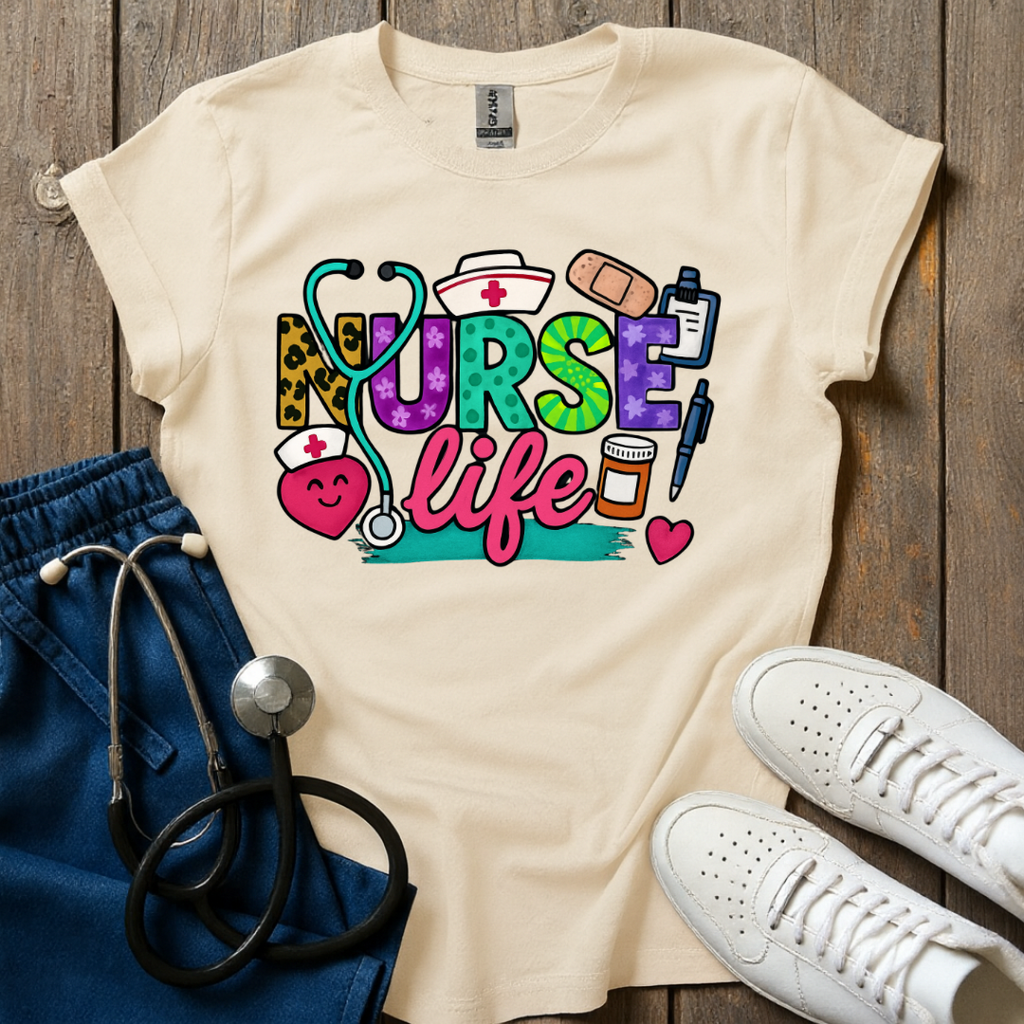 Colorful Nurse Life T-Shirt