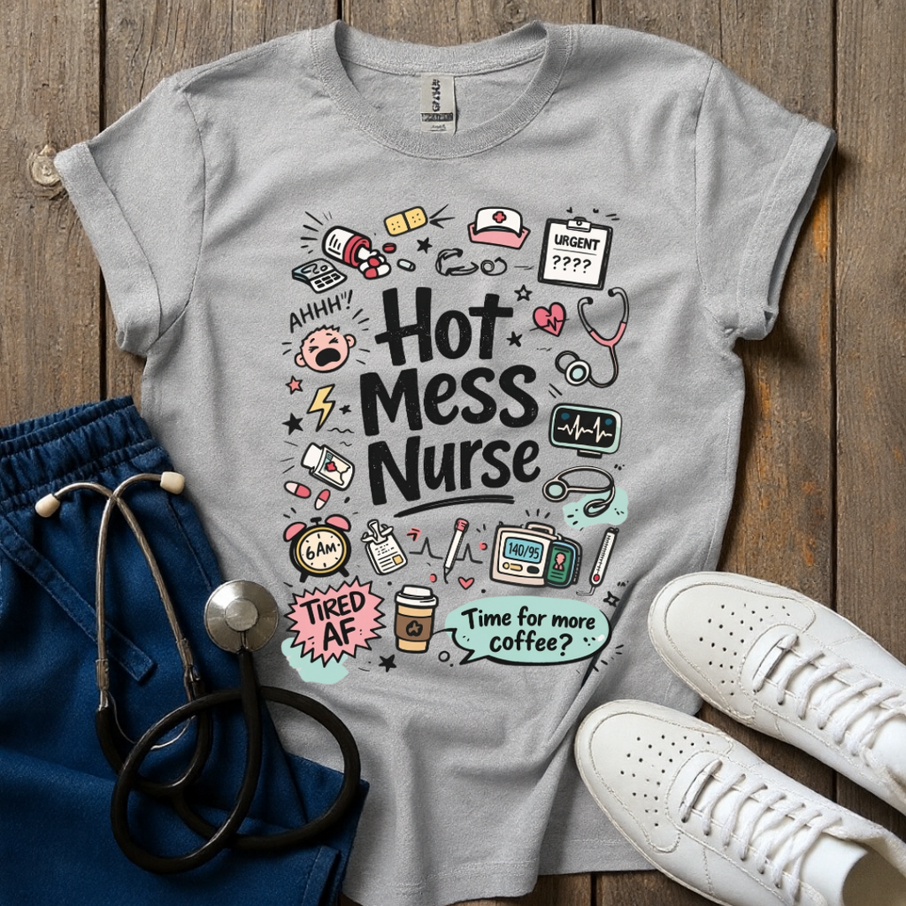 Hot Mess Nurse T-Shirt