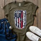 Vintage Nurse American Flag T-Shirt