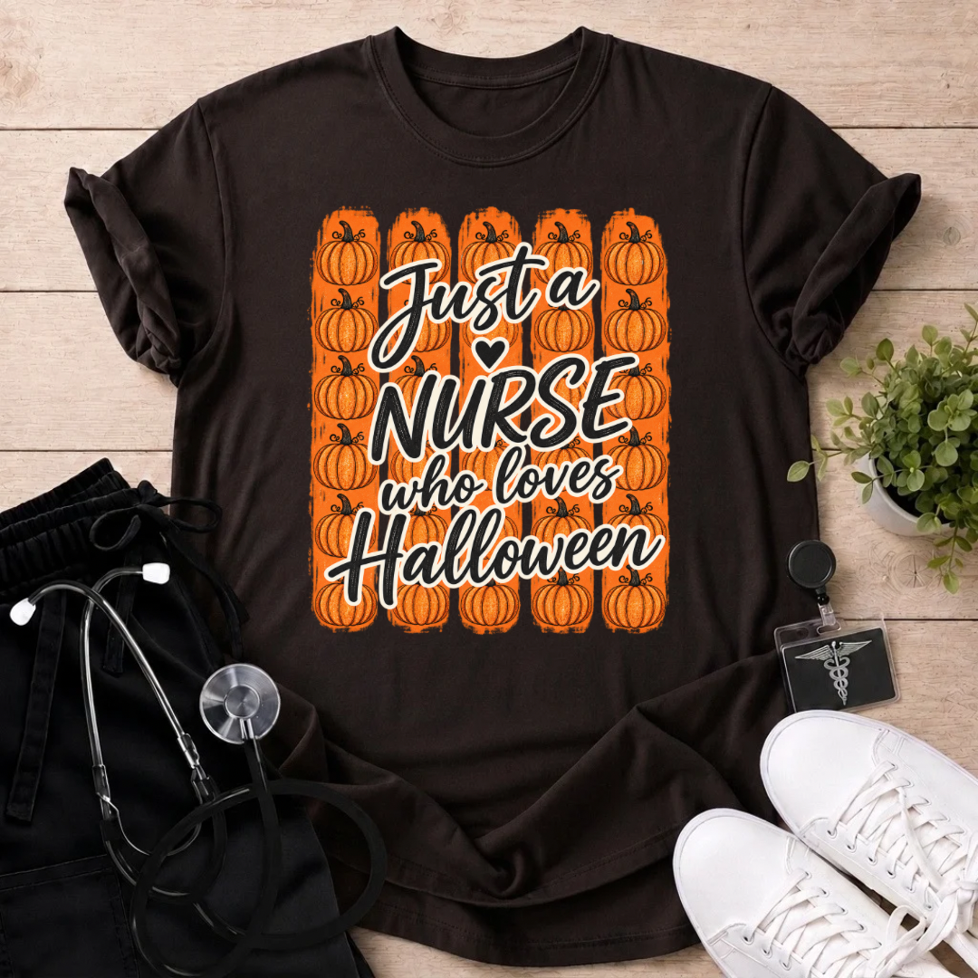 Nurse Who Loves Halloween T-Shirt