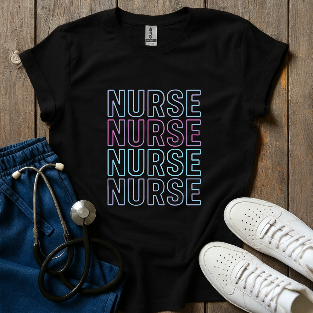 Neon Nurse Stack T-Shirt