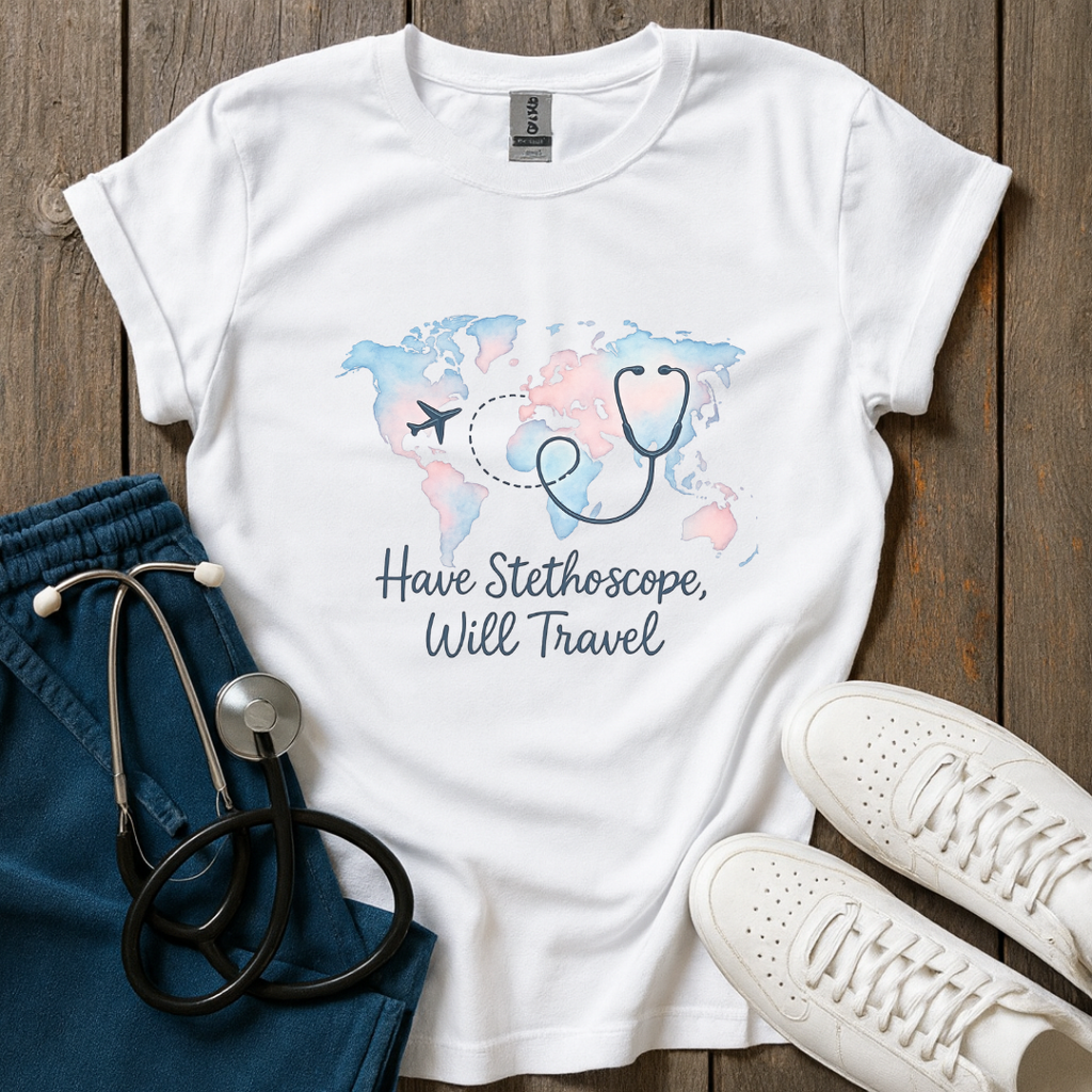 Stethoscope Travel T-Shirt