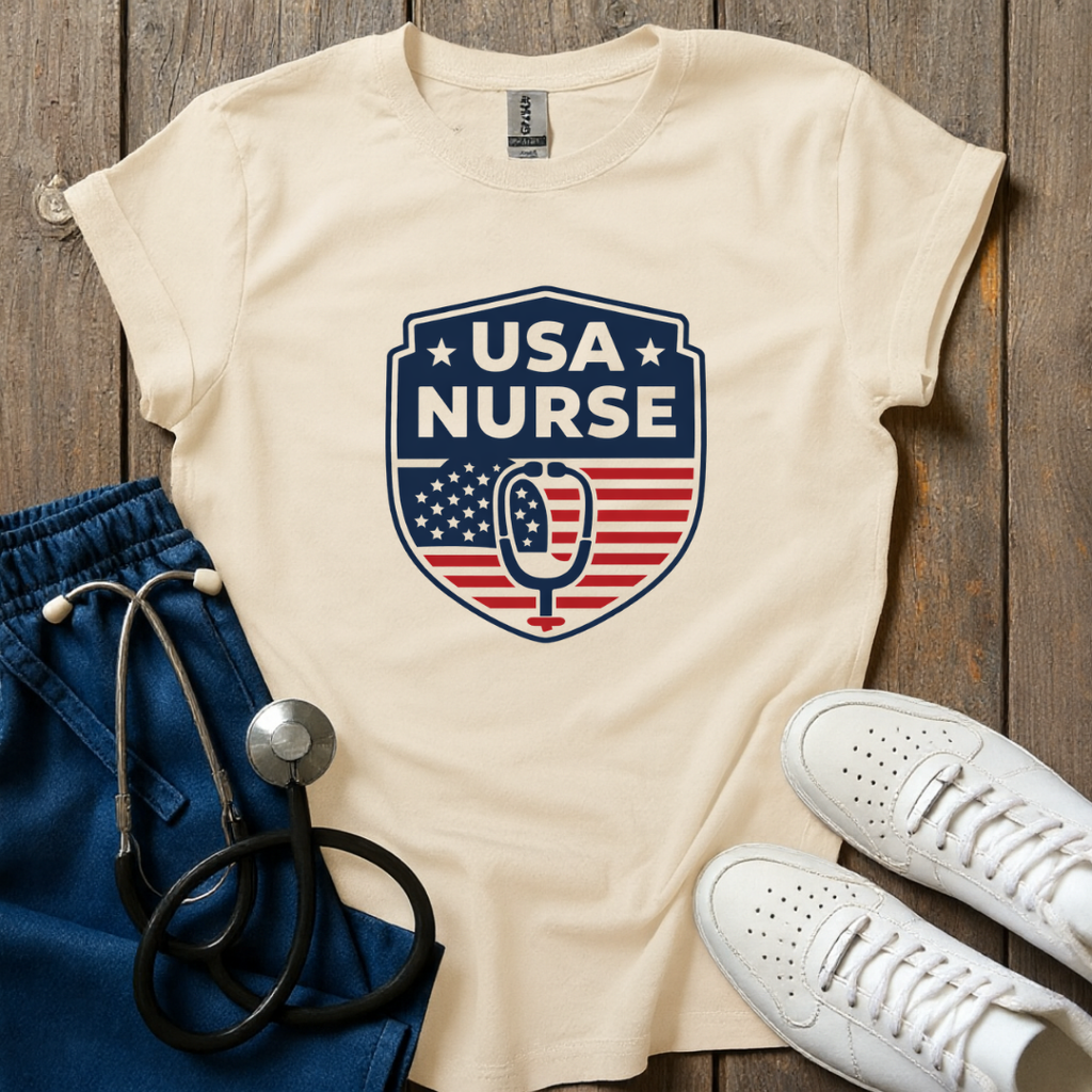 USA Nurse Shield T-Shirt