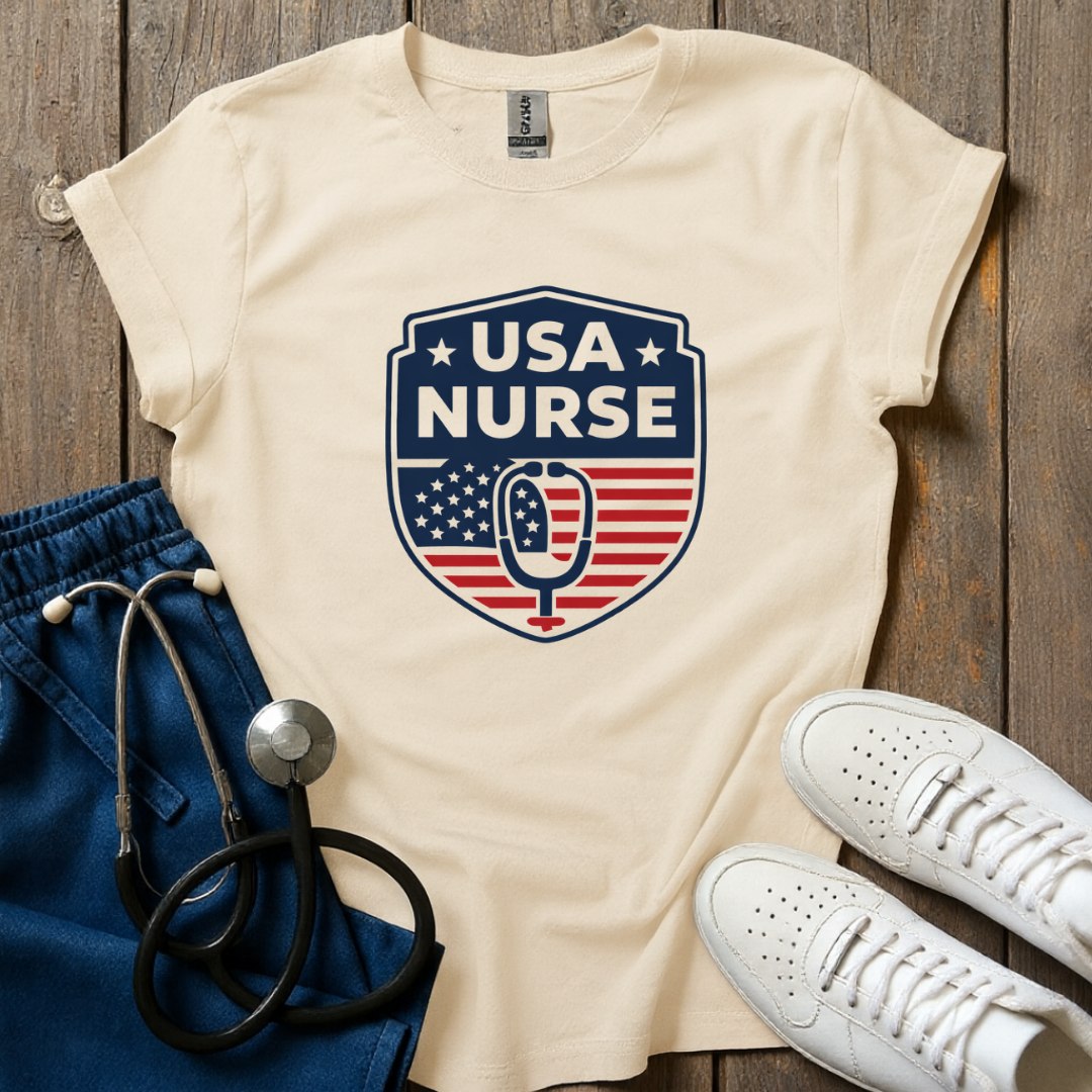 USA Nurse Shield T-Shirt