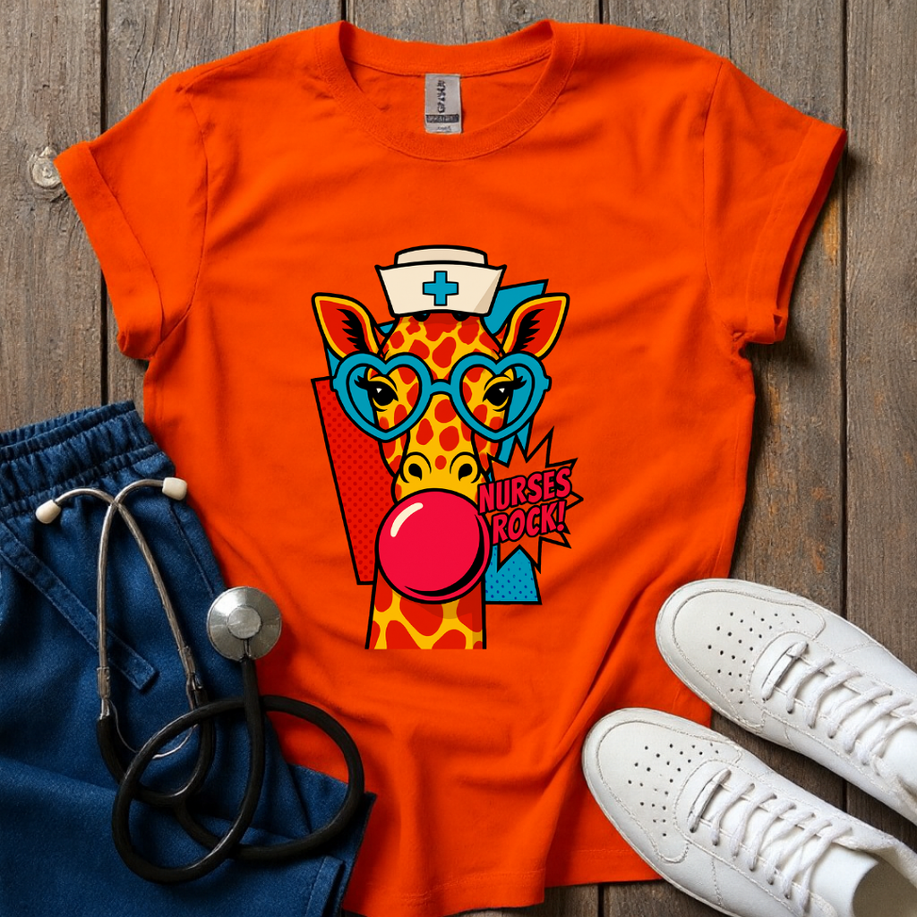 Nurse Giraffe T-Shirt