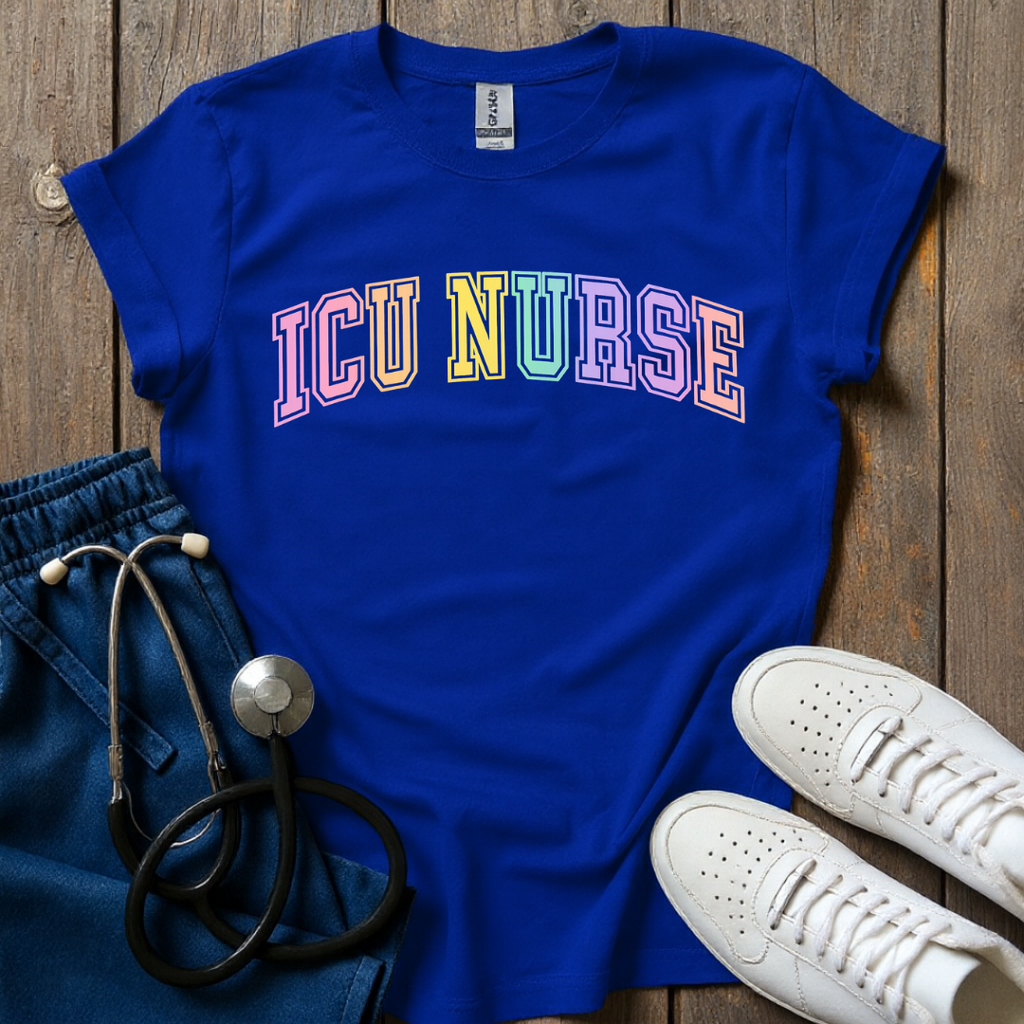 Pastel ICU Nurse T-Shirt