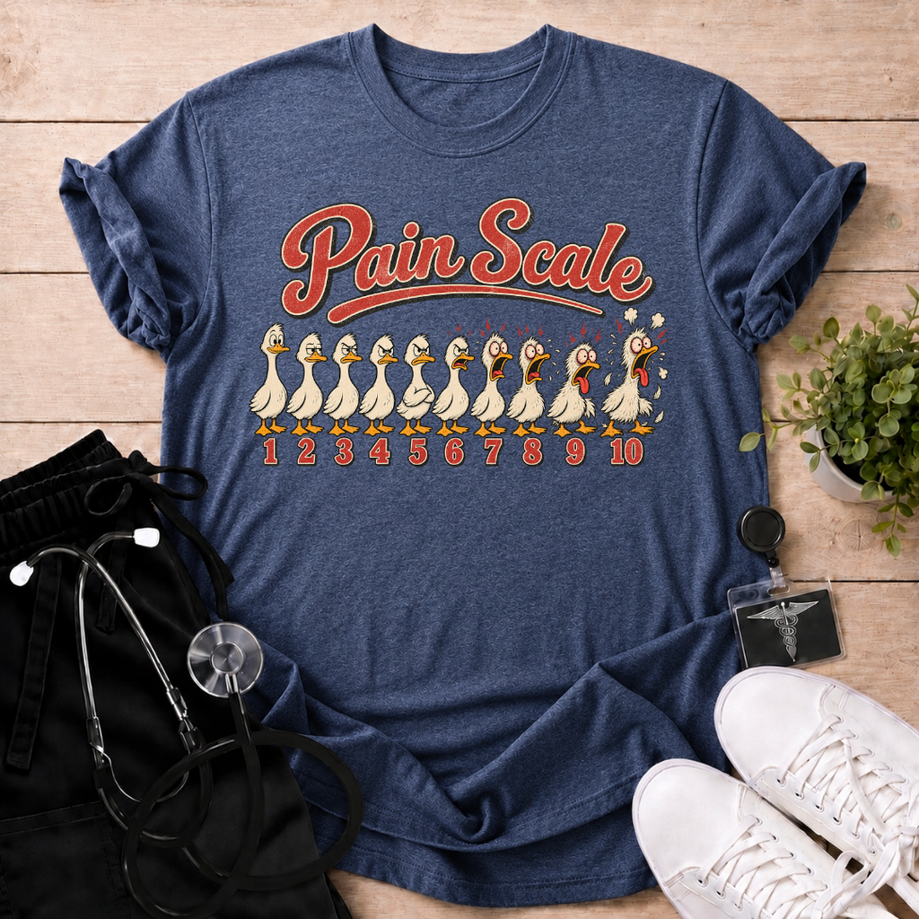 Pain Scale Duck Edition T-Shirt