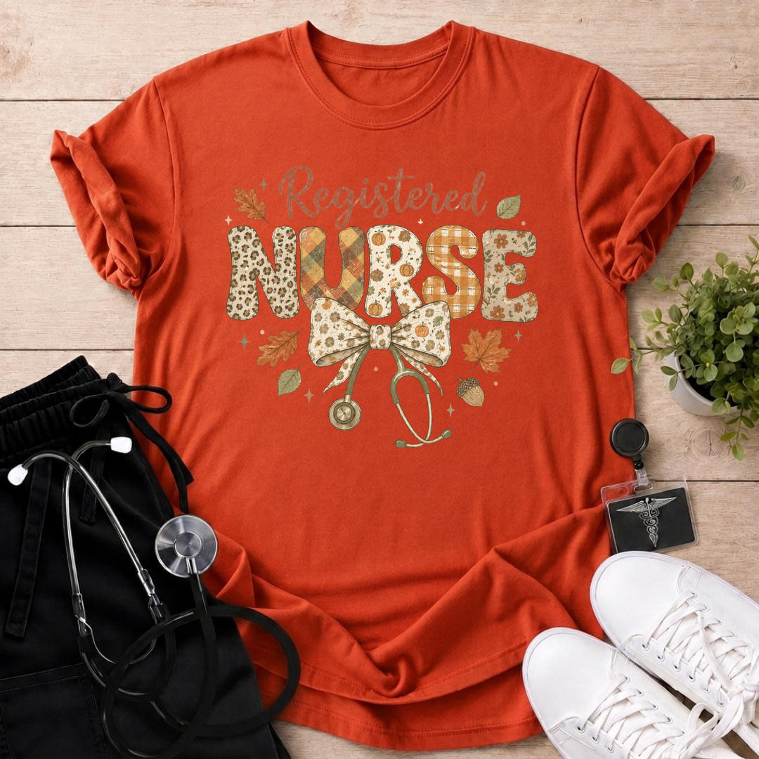 Fall Floral RN T-Shirt