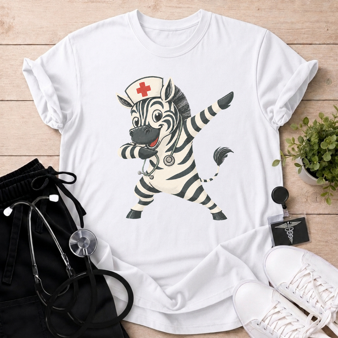 Zebra Nurse T-Shirt