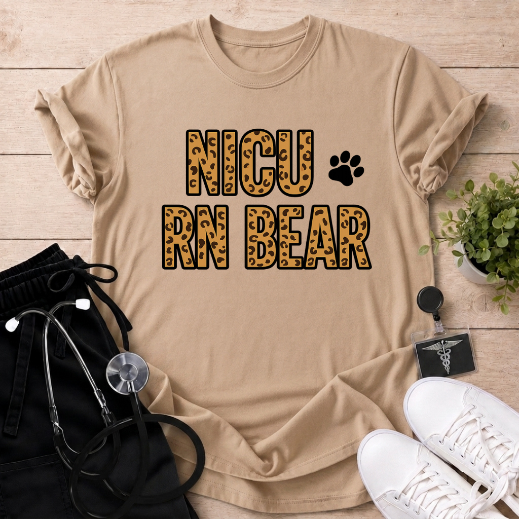 NICU RN Bear T-Shirt