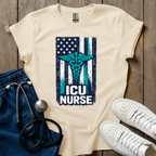 ICU Nurse Flag T-Shirt