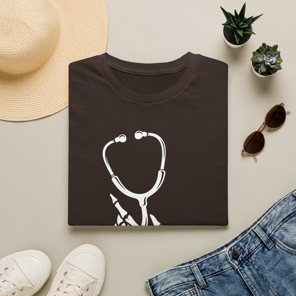 Skeleton Hand Stethoscope T-Shirt