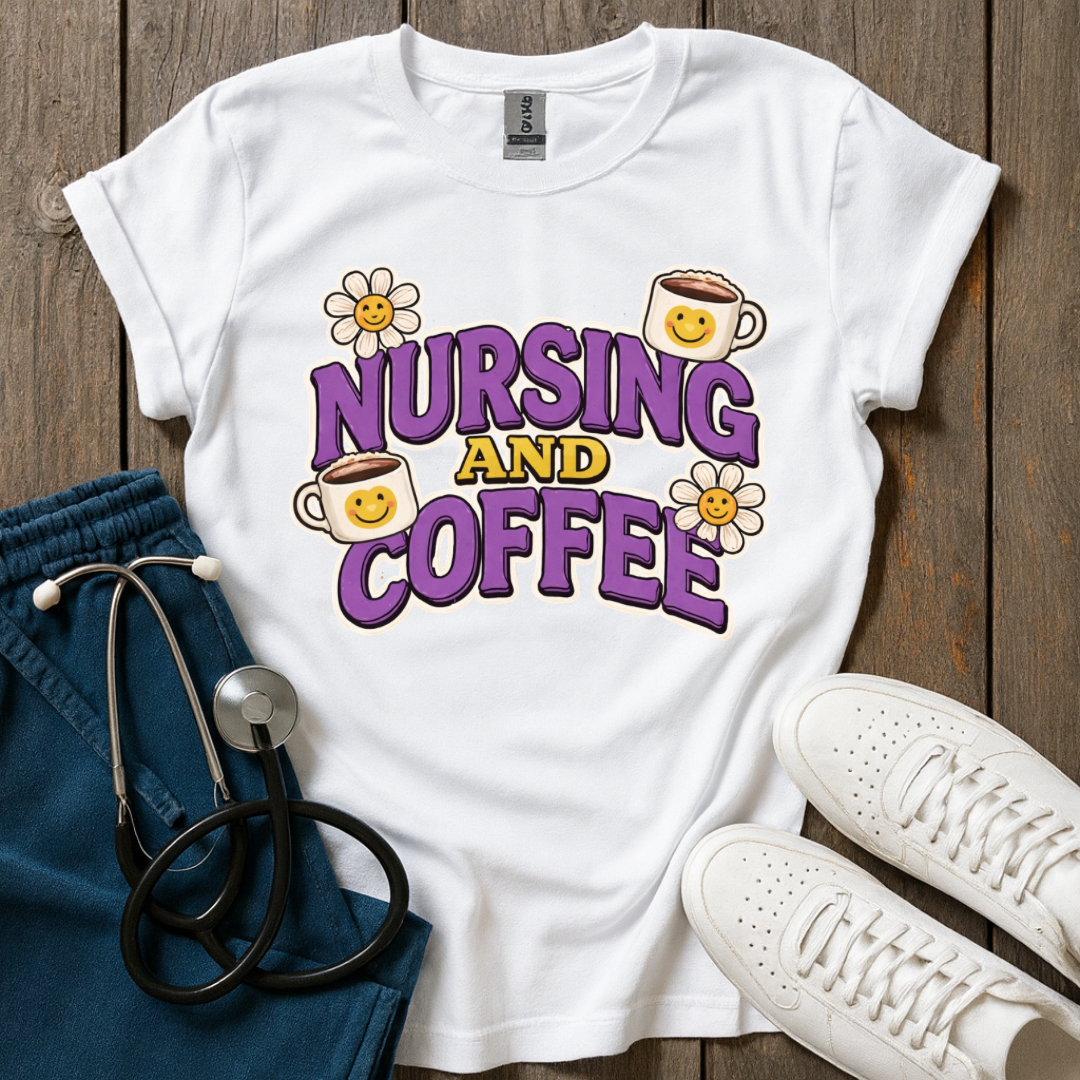 Nursing And Coffee T-Shirt