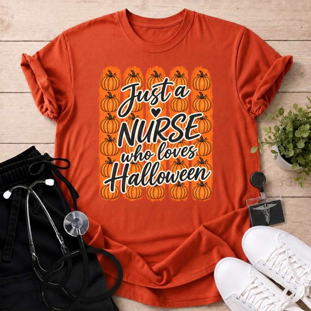 Nurse Who Loves Halloween T-Shirt