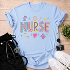 Happy Nurse Doodles T-Shirt