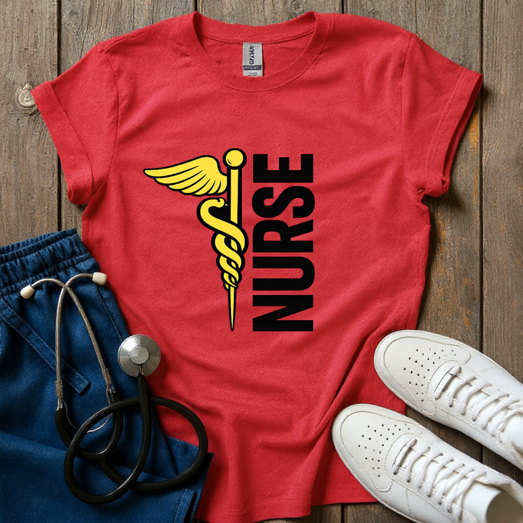 Golden Nurse Symbol T-Shirt