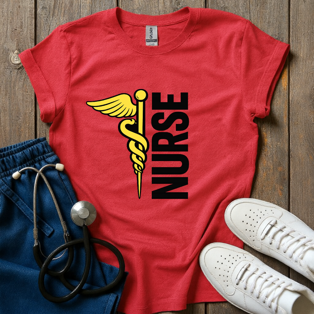 Golden Nurse Symbol T-Shirt