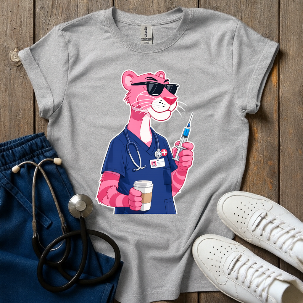 Pink Panther Nurse T-Shirt
