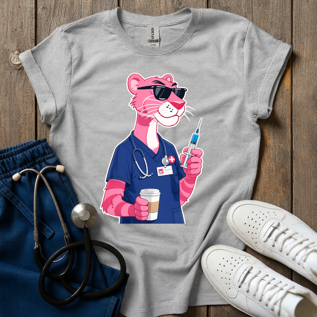 Pink Panther Nurse T-Shirt